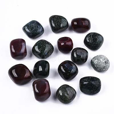 Natural Moss Agate Beads G-N332-011-1