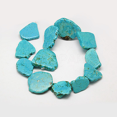 Nuggets Natural Magnesite Beads Strands G-N0132-25-1