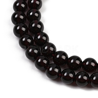 Mozambique Import Natural Grade AAAA Garnet Round Beads Strands G-E300-AAAA-8mm-1