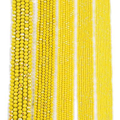 Electroplate Opaque Solid Color Glass Beads Strands LS-EGLA-A044-P4mm-L04-1
