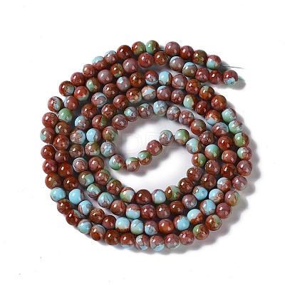Baking Paint Glass Bead Strands GLAA-H031-01A-04-1
