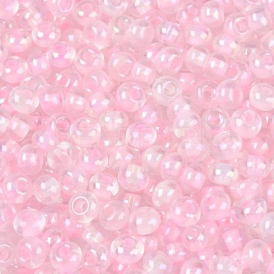 FGB Inside Colours Transparent Glass Seed Beads SEED-T009-01J-1