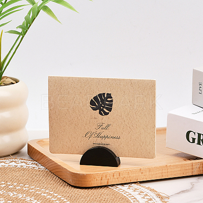 24Pcs Pine Wood Name Card Holder DJEW-SP0001-21A-01-1
