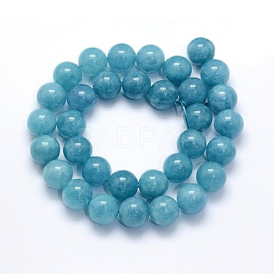 Natural Blue Quartz Beads Strands G-O047-07-8mm-1