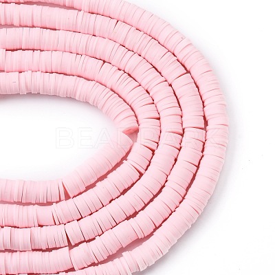 Handmade Polymer Clay Beads Strands CLAY-R089-8mm-Q033-1