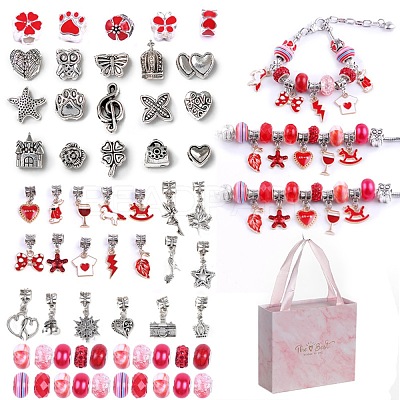 DIY Alloy European Bracelets Making Kits DIY-I108-01E-1