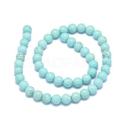 Natural Magnesite Beads Strands G-F604-04-8mm-1