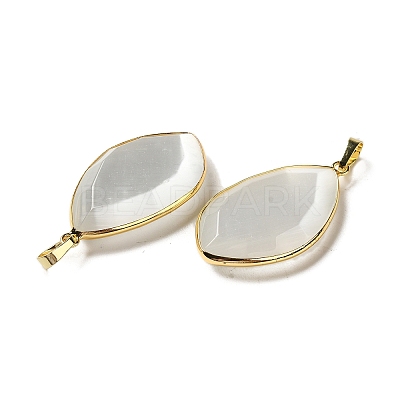 Cat Eye Pendants G-K338-08G-06-1