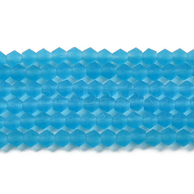 Imitate Austrian Crystal Frosted Glass Beads Strands LS-EGLA-A039-T4mm-MD19-1