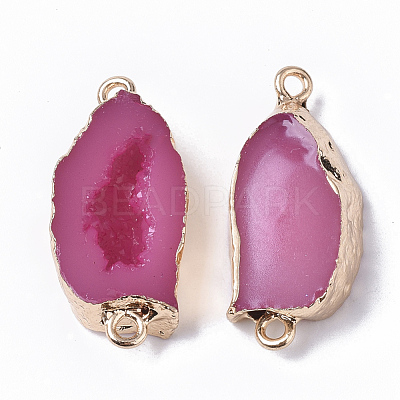 Druzy Resin Links connectors RESI-S383-027-1