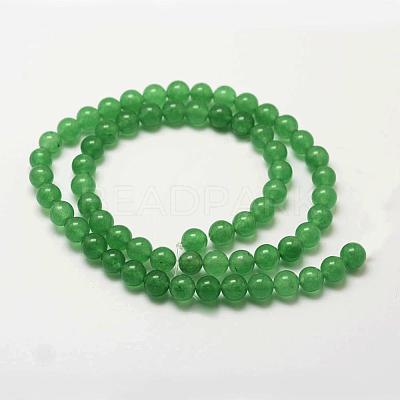 Natural Green Aventurine Bead Strands G-P281-01-8mm-1