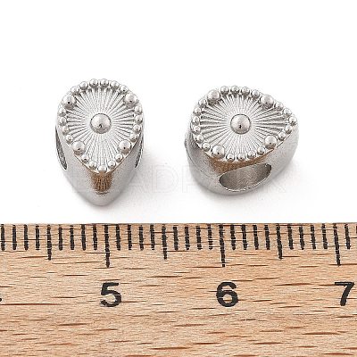 304 Stainless Steel European Beads STAS-M112-03P-02-1