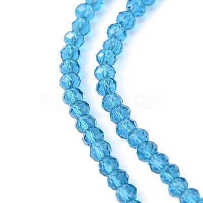 Transparent Glass Beads Strands X-GLAA-R135-2mm-19-1