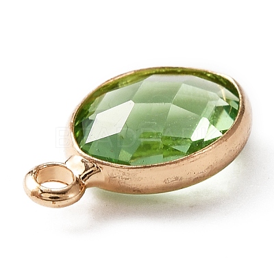 Faceted Glass Pendants KK-WH0046-59G-08-1