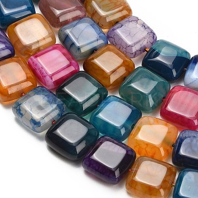 Natural Dragon Veins Agate Beads Strands GG-L001-K01-01F-1