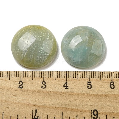 Natural Flower Amazonite Cabochons G-C115-02A-33-1