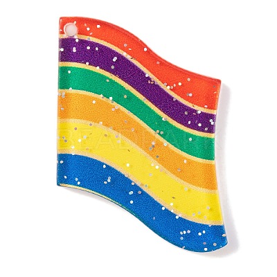 Rainbow Theme Acrylic Pendants MACR-U003-01G-1