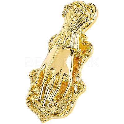 Alloy Hand Shaped Bookmark Clip AJEW-CP0006-94A-G-1