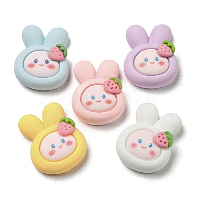 Opaque Resin Decoden Cabochons RESI-F052-A03-1