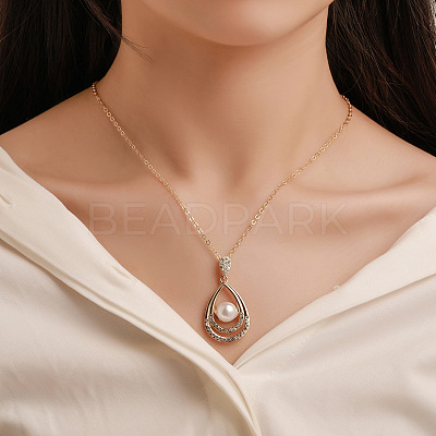 Teardrop Alloy Crystal Rhinestone Stud Dangle Earrings & Pendant Necklaces Sets WGE0910-01-1