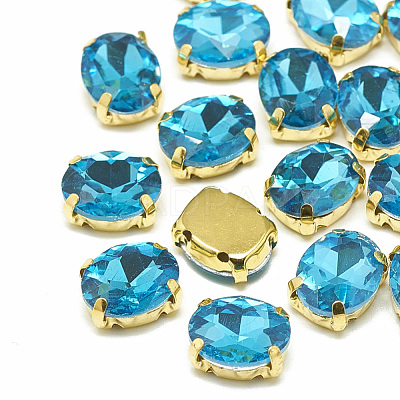 Sew on Rhinestone RGLA-T091-10x14mm-12G-1