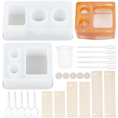 DIY Toothbrush Holder Silicone Molds Kits DIY-OC0003-32-1