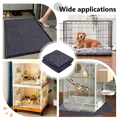 Rectangle Felt Carpet Non-Slip Mat AJEW-WH0596-707A-1