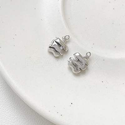 Brass Rhinestone Pendants KK-D003-02P-1