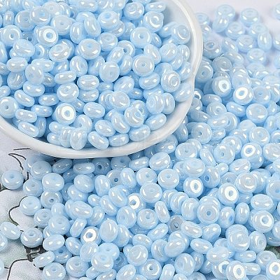 Opaque Colours Luster Glass Seed Beads X1-SEED-P008-01C-09-1