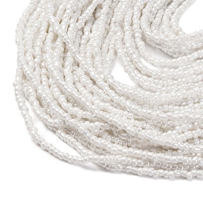 Bohemia Style Multi-strand Glass Seed Beaded Bib Necklaces for Women NJEW-G149-01D-1