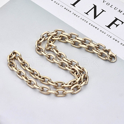 Iron Cable Chains Necklace Making MAK-N034-003B-G-1