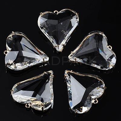 Transparent Glass Pendants GLAA-Q088-022-1