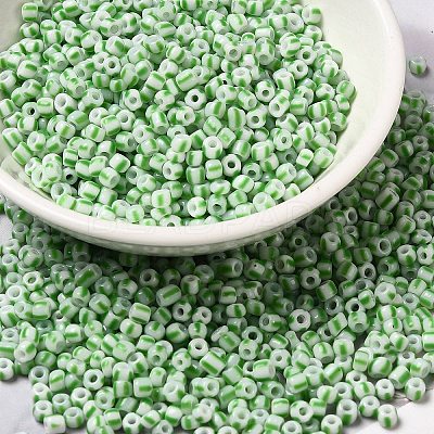 6/0 Opaque Colours Seep Glass Seed Beads X-SEED-F003-04A-06-1