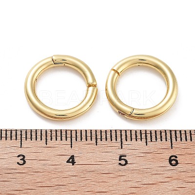 Rack Plating Brass Twister Clasp KK-G512-09A-G-1