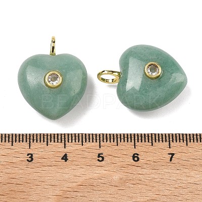 Natural Green Aventurine Pendants G-B180-03G-10-1