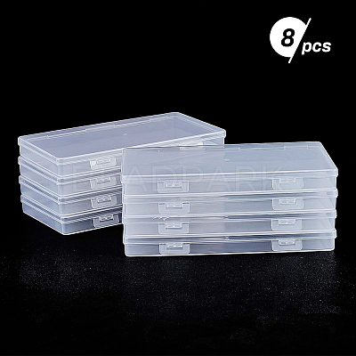 Transparent Plastic Bead Containers CON-BC0006-06A-1