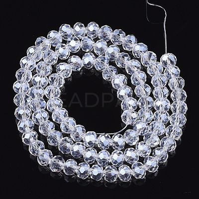 Electroplate Glass Beads Strands EGLA-A034-T10mm-A08-1