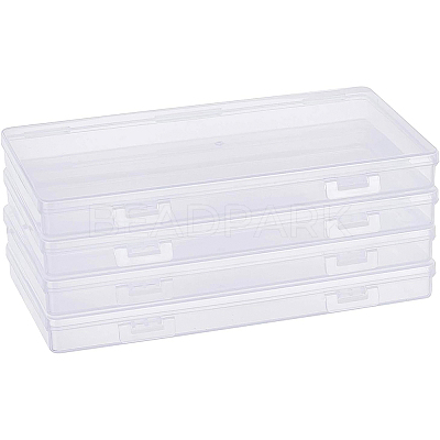 Transparent Plastic Bead Containers CON-BC0006-06A-1