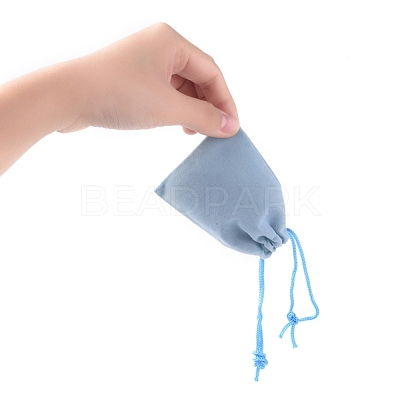 Velvet Cloth Drawstring Bags X-TP-C001-70X90mm-3-1