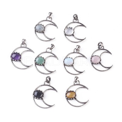 Natural & Synthetic Gemstone Pendants G-F639-07-1