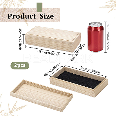 Wood Storage Boxes CON-WH0095-141B-1