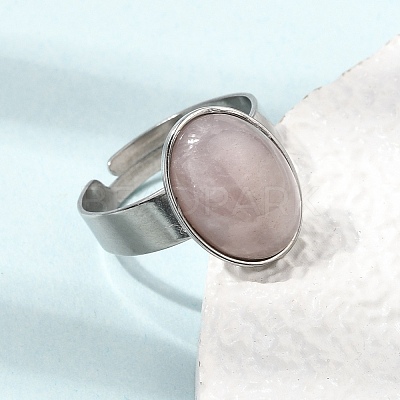 Adjustable 304 Stainless Steel Finger Rings for Women GG-CBA7994-04P-19-1