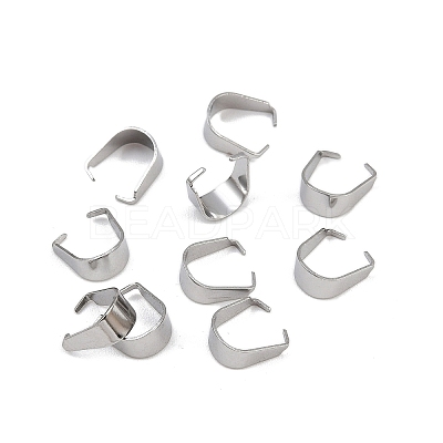 304 Stainless Steel Snap On Bails STAS-C135-01B-P-1