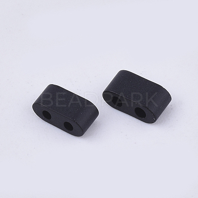 FGB 2-Hole Glass Seed Beads SEED-S031-M-049F-1