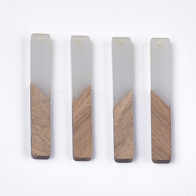 Resin & Walnut Wood Big Pendants RESI-S358-39B-1