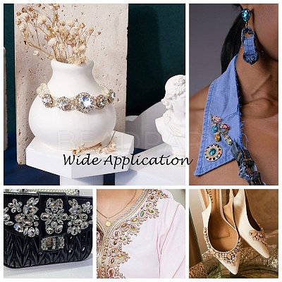 Sew on Rhinestone RGLA-T034-5x10mm-01-1