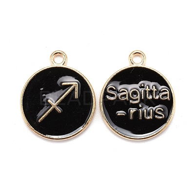 Alloy Enamel Pendants ENAM-S124-01A-08F-1