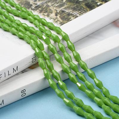 Opaque Glass Beads Strands GLAA-P001-03A-02-1