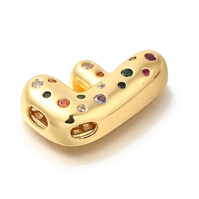 Brass Cubic Zirconia Pendants KK-M295-13G-F-1