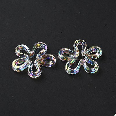 Plated UV Acrylic Beads TACR-S161-04-1